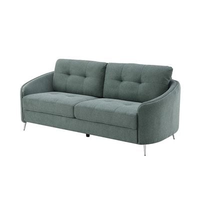 Kruzer 3-Seater Fabric Sofa - Green - With 2-Year Warranty